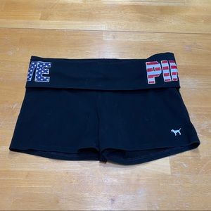 PINK yoga shorts size L